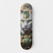 Epic Armored Cat Warrior Skateboard (Vorderseite)