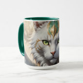 Epic Armored Cat Warrior Tasse (Vorderseite Links)