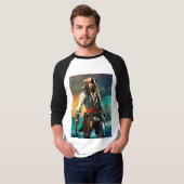 "Epic Battle Tinte: Jack Sparrow vs Davy Jones Tat T-Shirt (Vorne ganz)