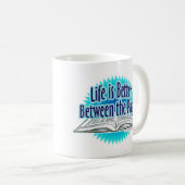 Epic Between the Pages Blue Reader Author Slogan Kaffeetasse (VorderseiteRechts)