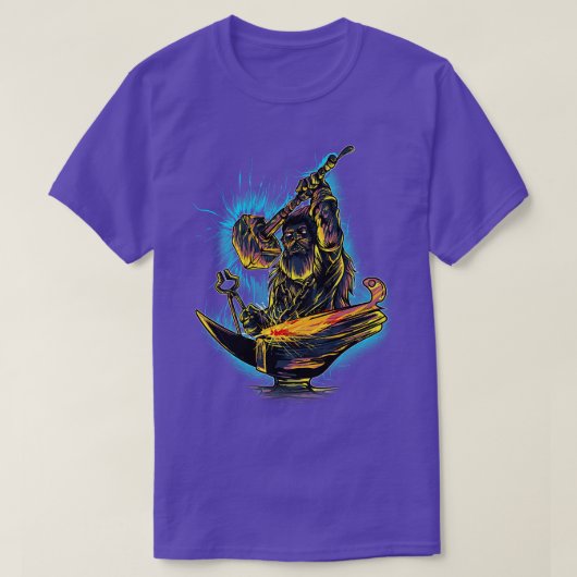 Epic Blacksmith Hot Forge Knifemaker T-Shirt (Design vorne)