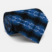 Epic Blue Clouds Fantasy Satin Streifen Krawatte (Gerollt)