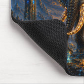 Epic Blue & Gold Celestial Elephant Mouse Pad Mousepad (Ecke)