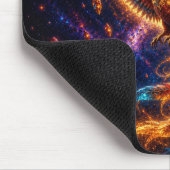 Epic Blue & Gold Celestial Phoenix Mouse Pad Mousepad (Ecke)