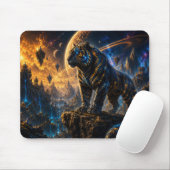 Epic Blue & Gold Celestial Tiger Mouse Pad Mousepad (Mit Mouse)