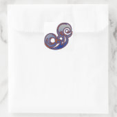 Epic 'Blue' Quadratischer Aufkleber (Tasche)