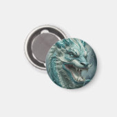 Epic Blue Storm Dragon Magnet (Vorderseite/Rückseite)
