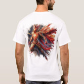 Epic Brushstroke Superhero: Artistic T - Shirt Des (Rückseite)