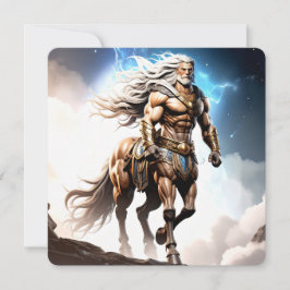 Epic Centaur Warrior Mythical Storm Sagittarius Karte