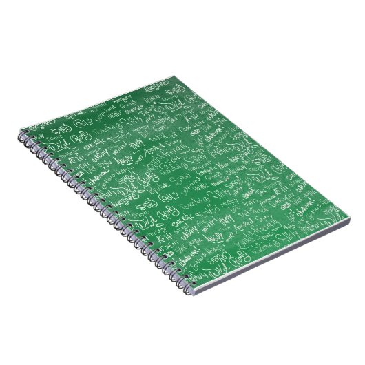 Epic Chalkboard Moods Funny School Redewendungen Notizblock (Rechte Seite)