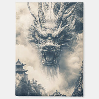 Epic Chinese Dragon Illustration Magnet