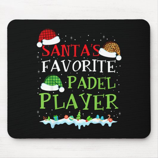 Epic Coach Favorite s Player Padel Santa Padel Fun Mousepad (Vorne)