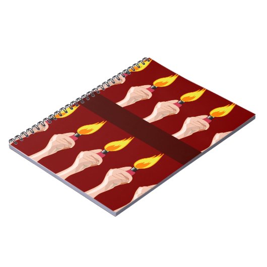 Epic Concert Lighters Music Pattern Fun Time Notizblock (Linke Seite)