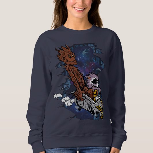 Epic Cosmic Adventure – Galactic Warrior and Rebel Sweatshirt (Vorderseite)