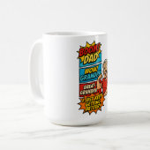 Epic Custom Vater→Grandpa→Great-Grandpa Comic Gift Kaffeetasse (Vorderseite Links)