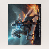 Epic Dark Knight & Stallion Art Puzzle Collection (Vertikal)