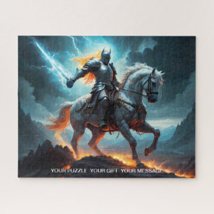 Epic Dark Knight & Stallion Art Puzzle Collection