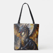 Epic Dragon Fantasy Tote Bag Tasche (Rückseite)