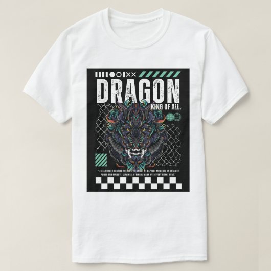 Epic Dragon Graphic T-Shirt Design (Design vorne)