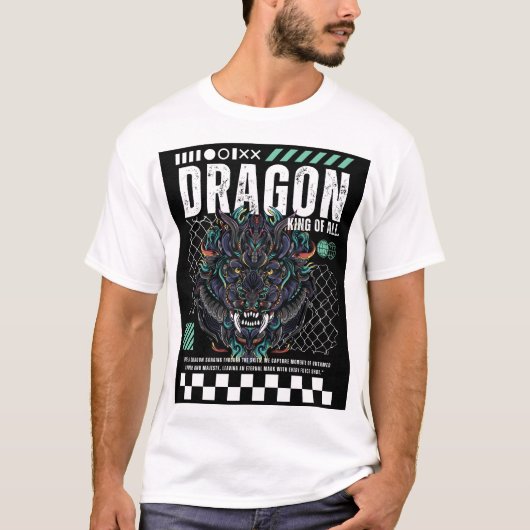 Epic Dragon Graphic T-Shirt Design (Vorderseite)