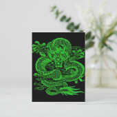 Epic Dragon Green Postkarte (Stehend Vorderseite)