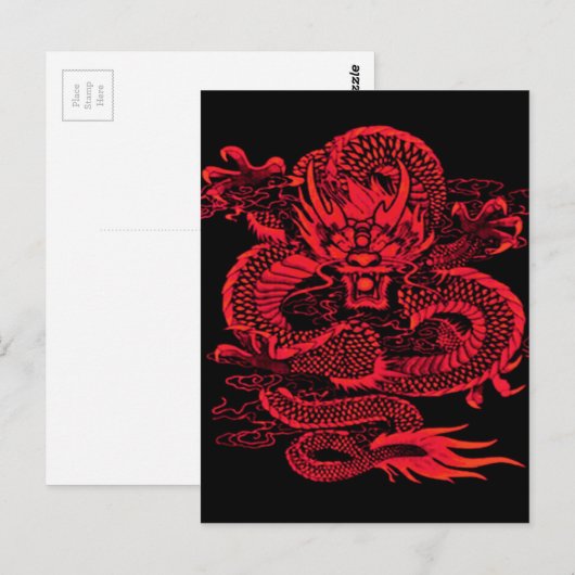Epic Dragon Red Postkarte (Vorne/Hinten)