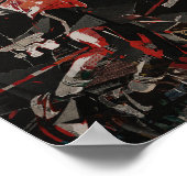 Epic Dunk Collage bascketball player Poster (Ecke)