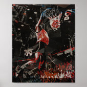 Epic Dunk Collage bascketball player Poster (Vorne)