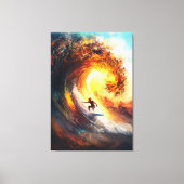 Epic Extreme Wave Surfing - Dynamic Sports Art Leinwanddruck (Vorderseite)