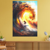 Epic Extreme Wave Surfing - Dynamic Sports Art Leinwanddruck (Insitu (Wohnzimmer))