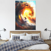 Epic Extreme Wave Surfing - Dynamic Sports Art Leinwanddruck (Insitu (Schlafzimmer))