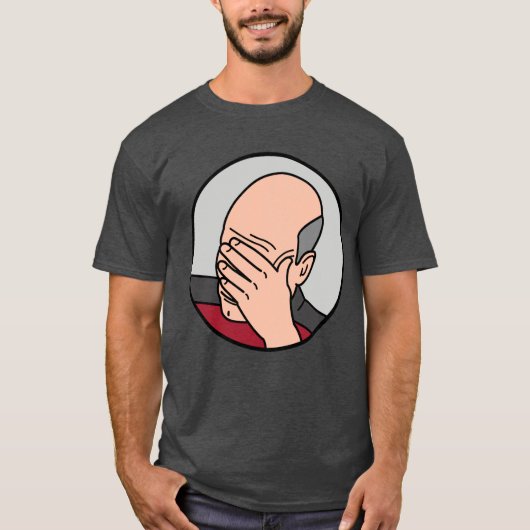 Epic Facepalm Picard T-Shirt (Vorderseite)
