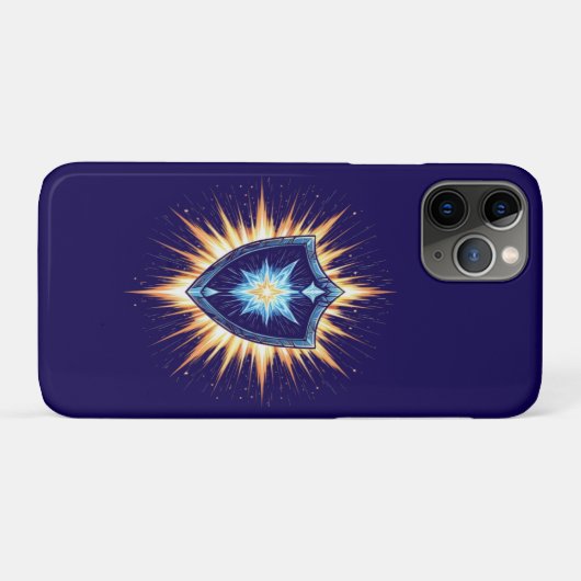 Epic Fantasy Shield with Radiant Energy Burst – Ma Case-Mate iPhone Hülle (Rückseite (Horizontal))