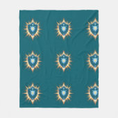 Epic Fantasy Shield with Radiant Energy Burst – Ma Fleecedecke (Vorderseite)