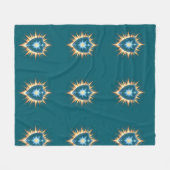 Epic Fantasy Shield with Radiant Energy Burst – Ma Fleecedecke (Vorderseite (Horizontal))