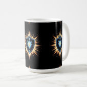 Epic Fantasy Shield with Radiant Energy Burst – Ma Kaffeetasse (VorderseiteRechts)