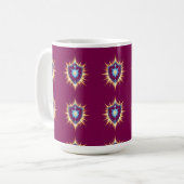 Epic Fantasy Shield with Radiant Energy Burst – Ma Kaffeetasse (Vorderseite Links)