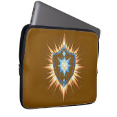 Epic Fantasy Shield with Radiant Energy Burst – Ma Laptopschutzhülle (Vorne Rechts)