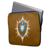 Epic Fantasy Shield with Radiant Energy Burst – Ma Laptopschutzhülle (Vorderseite Links)
