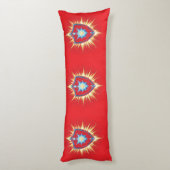 Epic Fantasy Shield with Radiant Energy Burst – Ma Seitenschläferkissen (Rückseite (Vertikal))