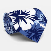 Epic Floral Hibiskus Hawaiian Necktie Krawatte (Gerollt)