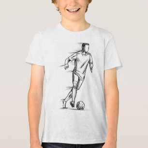 Epic Football Sketch T-Shirt 🏈 Einzigartiges Ge Tri-Blend Shirt