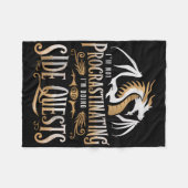 Epic Gamer Fantasy Adventure Apparel Doing Side Qu Fleecedecke (Vorderseite (Horizontal))
