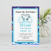 Epic Gamer Happy 11 Geburtstag Einladend Critical  Einladung (Stehend Vorderseite)
