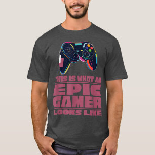 Epic Gamer Pro Gaming Nerd Geek Network Video Game T-Shirt