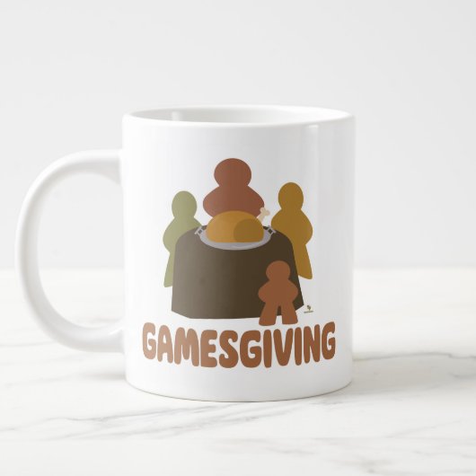 Epic Gamesgiving Funny Erntedank Boardgamer Jumbo-Tasse (Links)