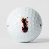 Epic Golf Swing - Color Splash Art Golf Ball (Vorderseite)