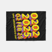 Epic Groundhog Day February 2 2025 Men Women Retro Fleecedecke (Vorderseite (Horizontal))