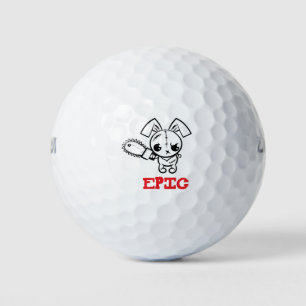 Epic Grumpy Voodoo Bunny Golfball