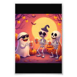 Epic Halloween – Cute Ghosts, Pumpkins & Skeletons Fotodruck